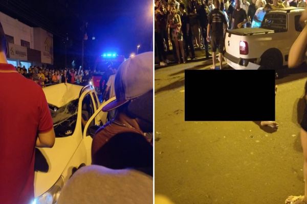 Homem fica ferido ao ser atropelado em Toledo; condutor da Saveiro foi preso por embriaguez