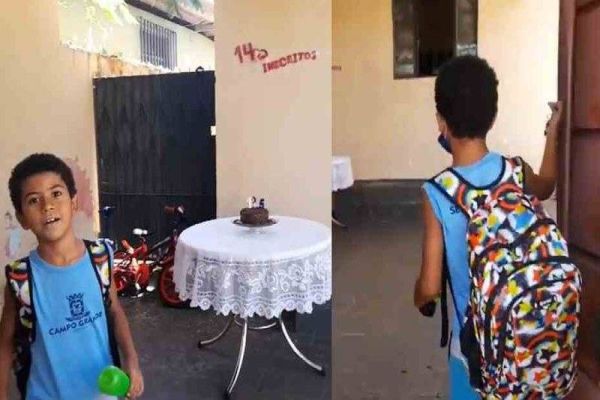 Menino de Campo Grande ganha surpresa simples por 145 inscritos e tem reação comovente