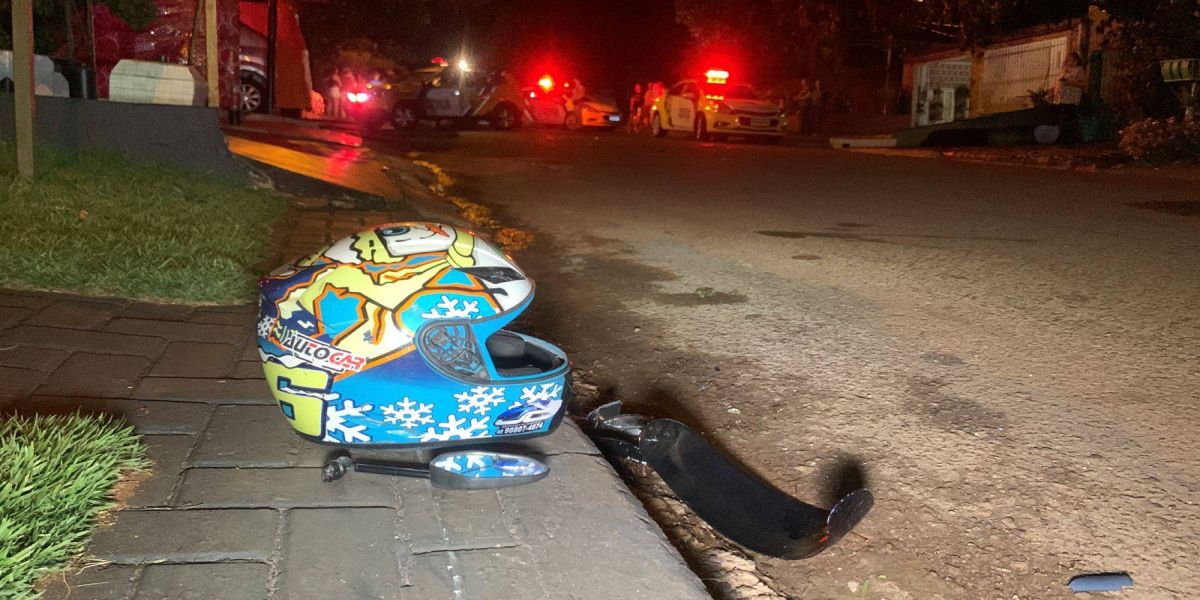 Mulher atropelada por moto no Bairro Santa Felicidade morre no Hospital Universitário