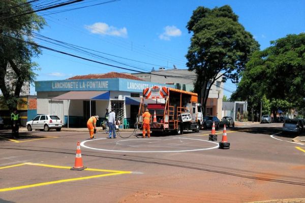 Trânsito: Cruzamento da Mato Grosso x Treze de Maio recebe rotatória