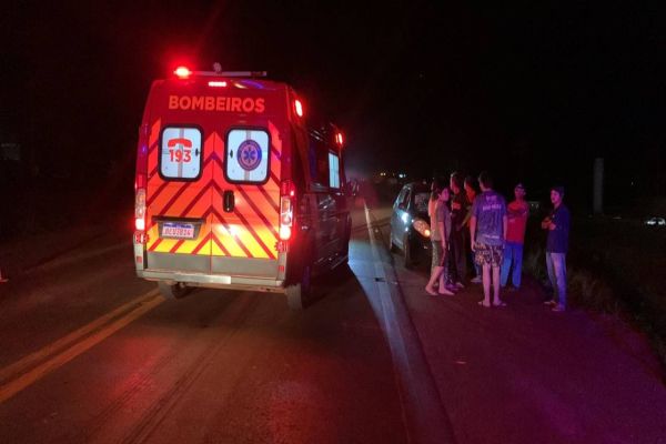 Homem fica ferido após ser atropelado na BR-277, em Cascavel
