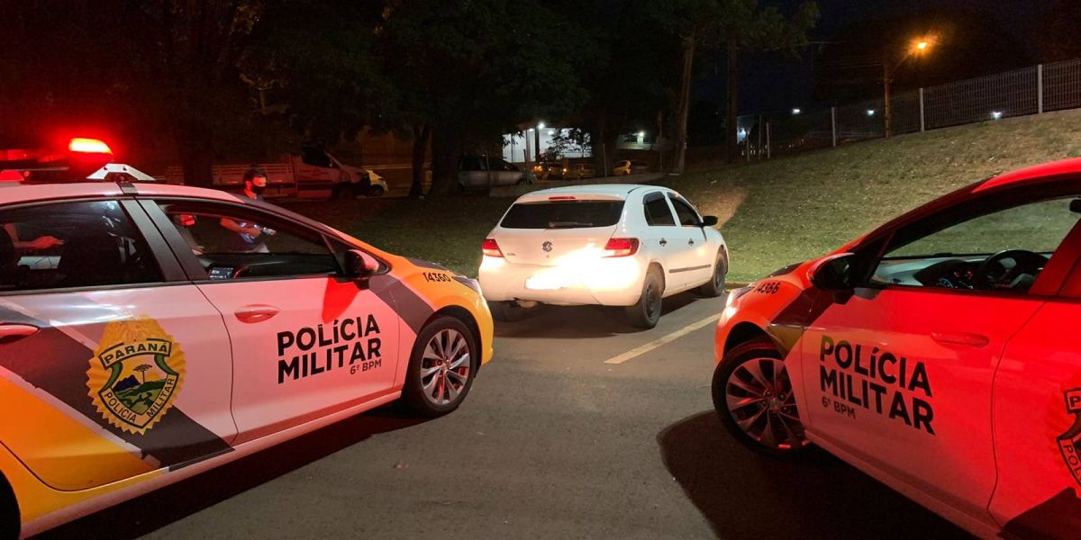 PM recupera veículo furtado no estado de São Paulo e utilizado para roubo em Cascavel