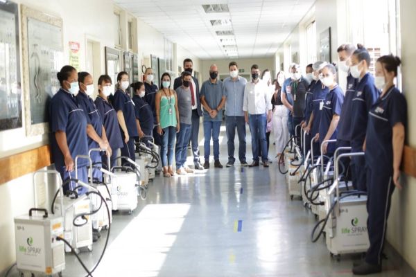 Pulverizadores eletrostáticos já estão em funcionamento no Huop