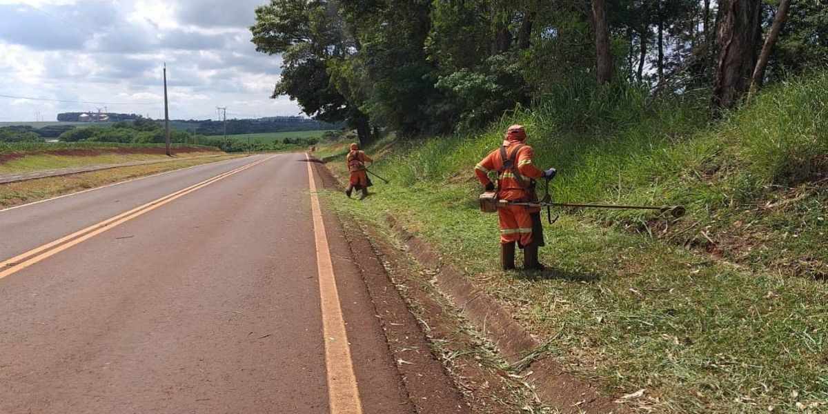 Começam os serviços de conservação das rodovias estaduais do Anel de Integração