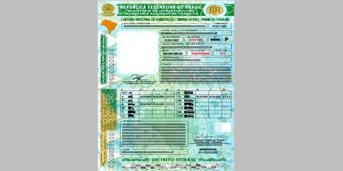 Brasil terá novo modelo de carteira de motorista em 2022