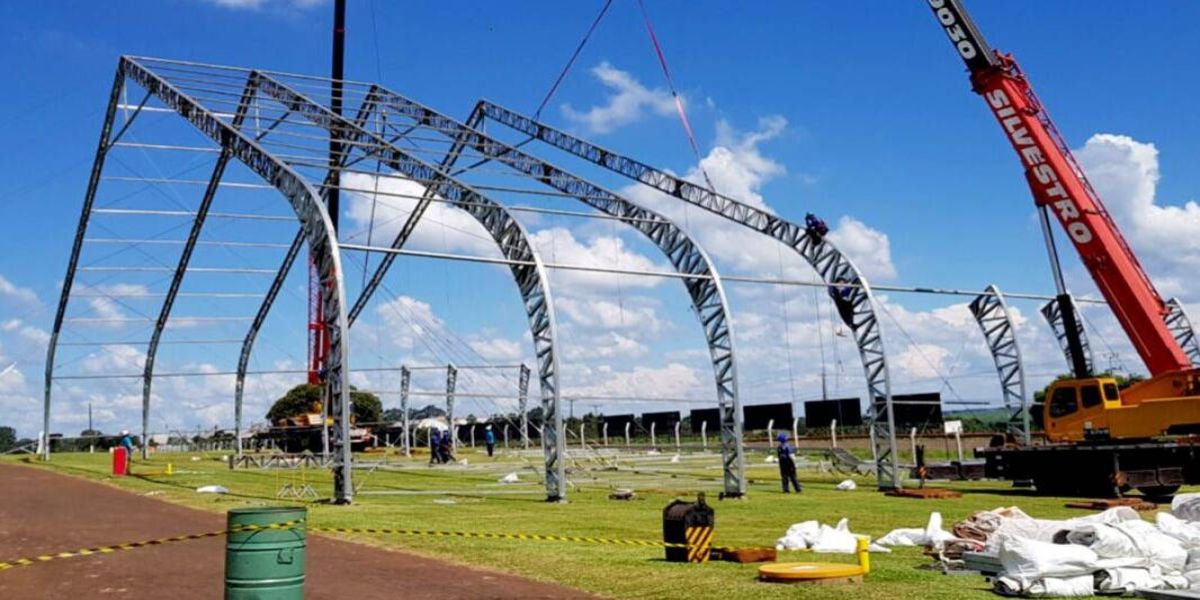 Montagem de estandes para o 34º Show Rural começa na segunda, dia 03 de janeiro