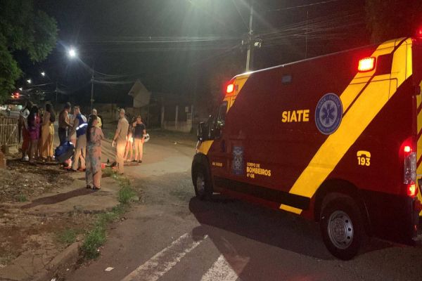 Duas pessoas ficam ferida após colisão na Rua Presidente Zacarias no Bairro Periolo