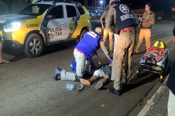 Imagem referente a notícia: Homem 32 anos fica ferido após ser alvejado por disparos de arma de fogo no Bairro São Cristóvão