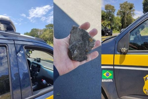 PRF é acionada para atender acidente e é atacada por indígenas tentando saquear carga na BR-277