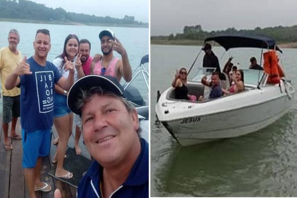 Proprietário da lancha Jesus registra foto antes da tragédia