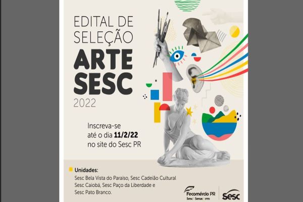 Sesc PR abre seleção de propostas de exposições artísticas para 2022