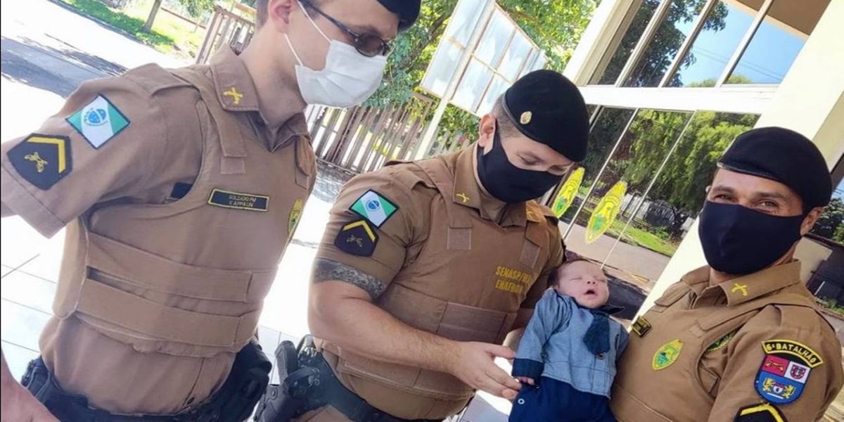 Policiais Militares salvam vida de recém nascido em Cascavel