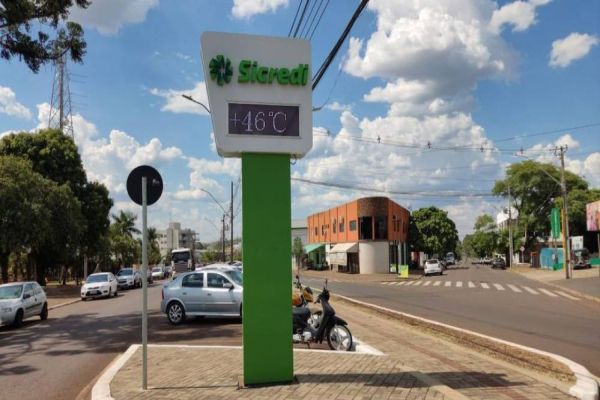 Termômetro central de Capanema registra 46 Graus