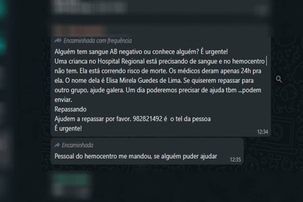 Fake News: Hemocentro de Cascavel sofre com falsos pedidos doação de sangue