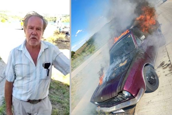 Imagem referente a notícia: Morador de Marechal Rondon conta como sobreviveu ao incêndio em Corcel na BR-163