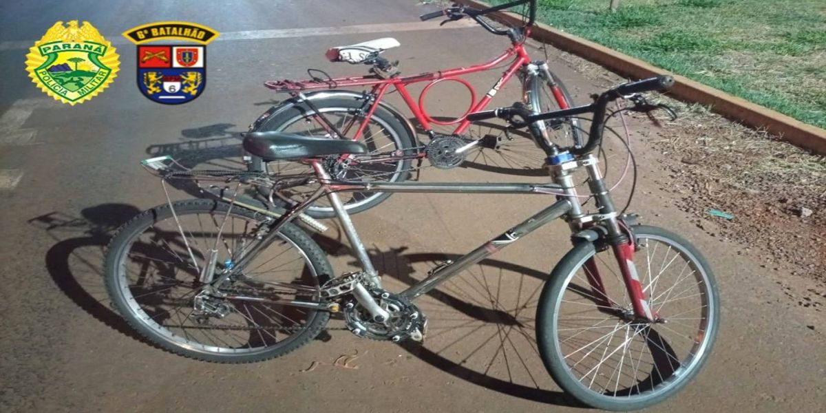 Polícia Militar recupera bicicletas furtadas no Santos Dumont