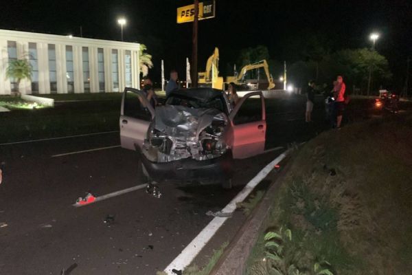 Motociclista morre após colisão frontal na BR-277 no Bairro Maria Luiza