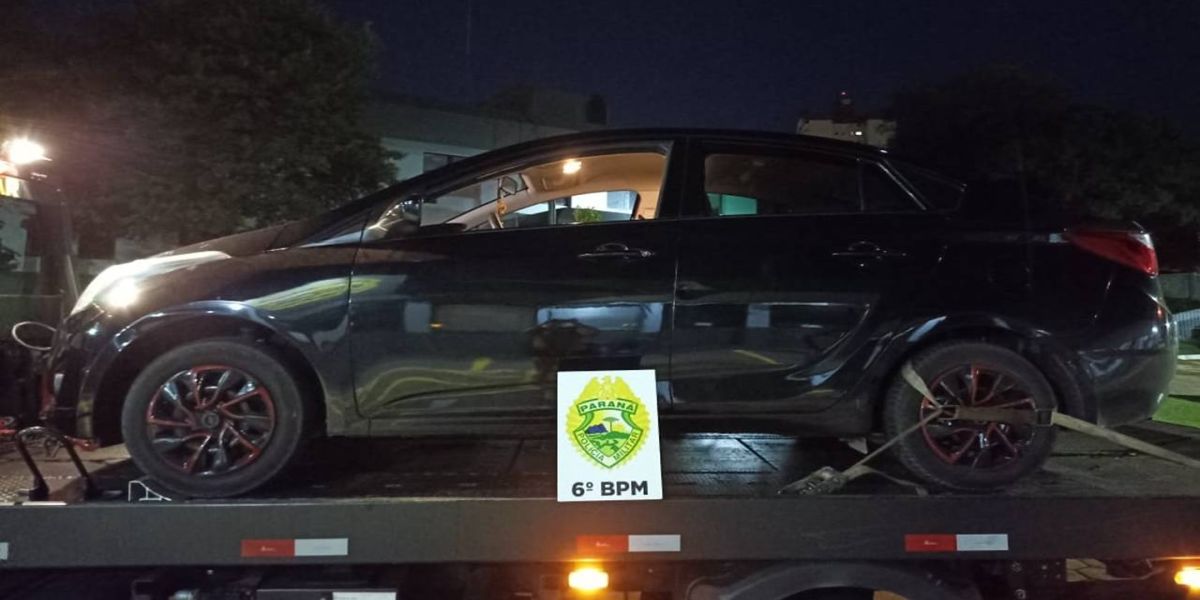 Motorista de aplicativo é assaltado, tem carro levado e PM recupera veículo rapidamente