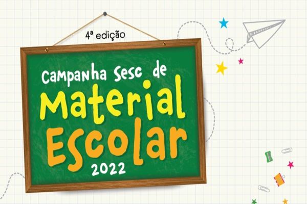 Sesc PR e parceiros lançam campanha para arrecadação de material escolar