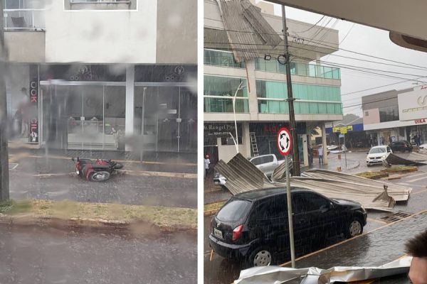 Tempestade causa grandes estragos na cidade de Cafelândia