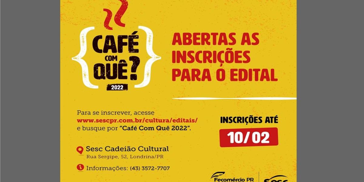 Sesc PR lança edital e seleciona propostas de debates culturais