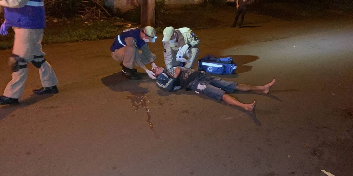 Homem de 52 anos é agredido na cabeça no Bairro Brasília em Cascavel