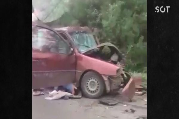 Imagem referente a notícia: Grave acidente na BR-153 deixa cinco vítimas, entre elas um bebê