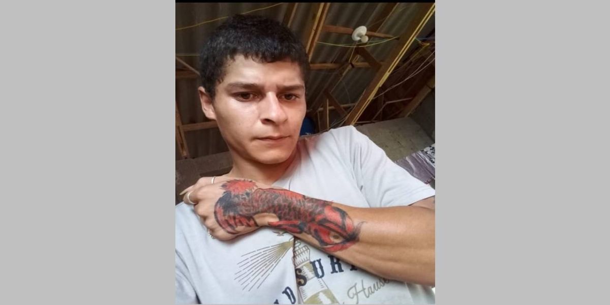 Geovane Salas de Oliveira de 23 anos está desaparecido a mais de 12 dias em Cascavel