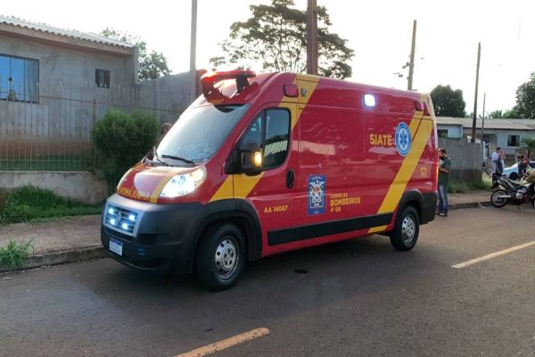 Colisão frontal deixa motociclista ferido no Bairro Interlagos