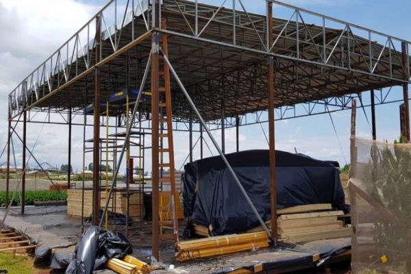 Crea-PR fiscaliza montagem de estruturas no 34º Show Rural