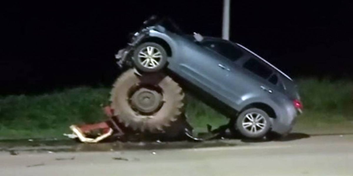 Trator parte ao meio em grave acidente em Marechal Rondon