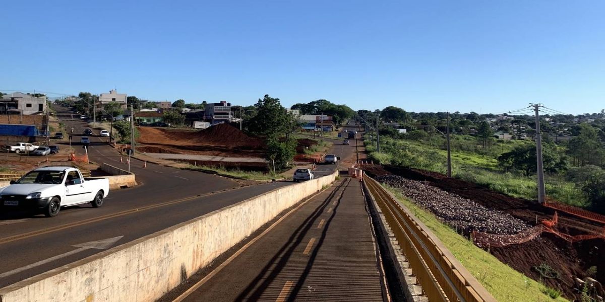 Liberação parcial: Ecocataratas avança com as obras no viaduto Olindo Periolo, em Cascavel