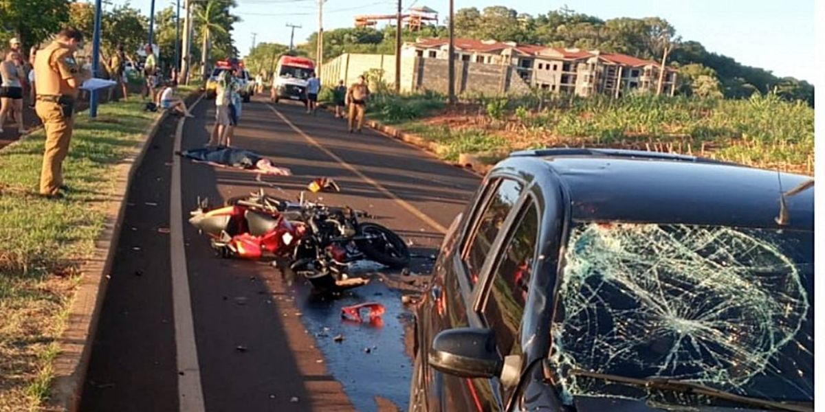 Motociclista morre em colisão frontal em Itaipulândia