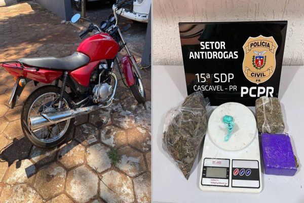 Homem é preso em flagrante por tráfico de drogas e receptação no Bairro Cancelli