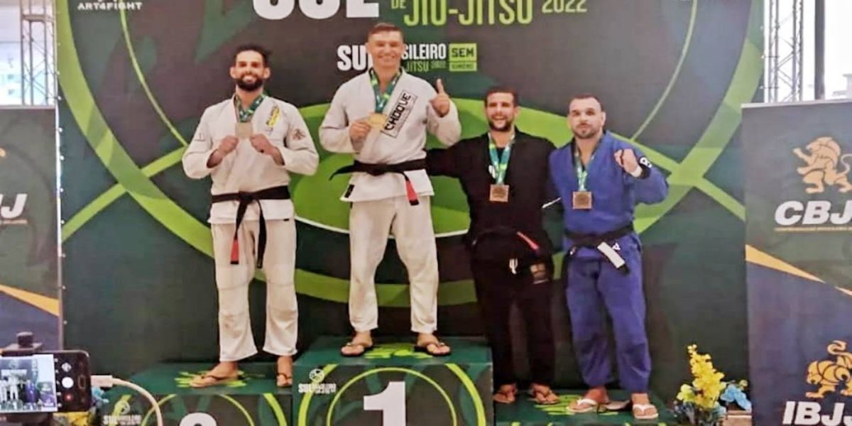 Cascavelense no pódio do Sul Brasileiro de Jiu Jitsu