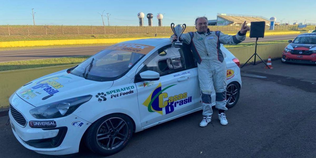 Miguel Laste, exemplo de superação, mostra paixão pelo automobilismo