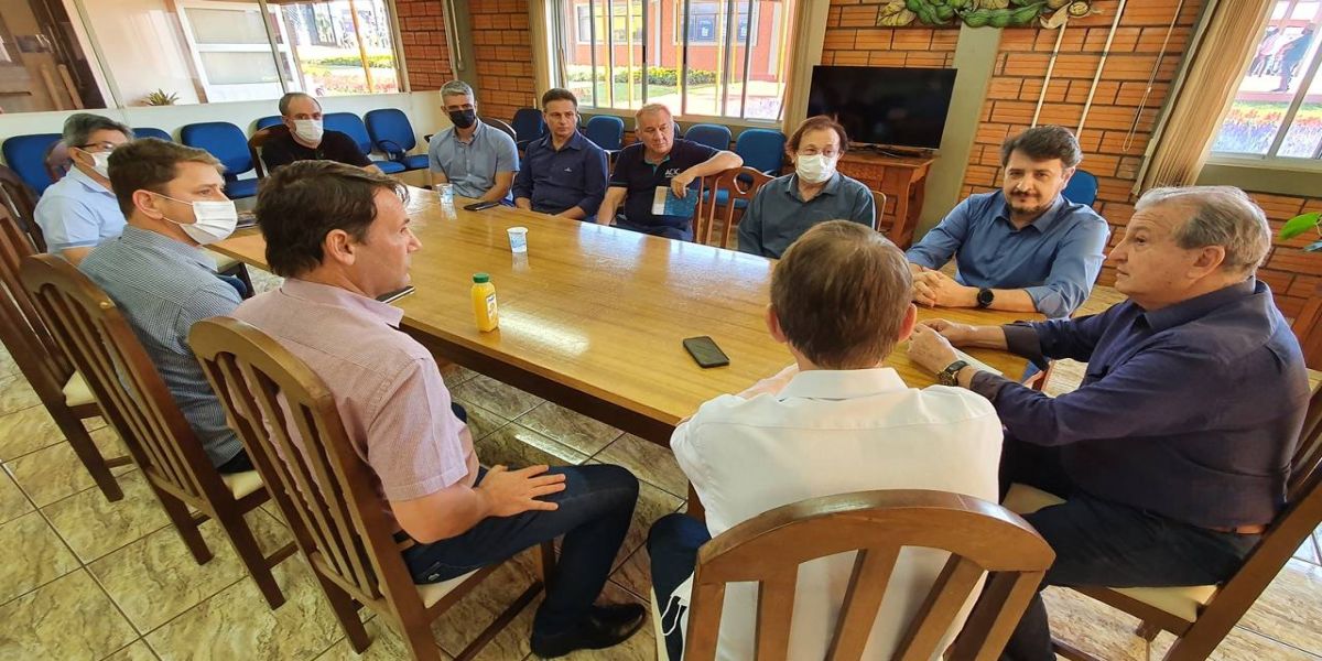 Diretores da Acic e Faciap se encontram com Dilvo no 34º Show Rural Coopavel