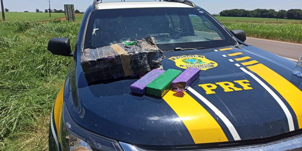 Traficantes são presos pela PRF após carro quebrar na rodovia