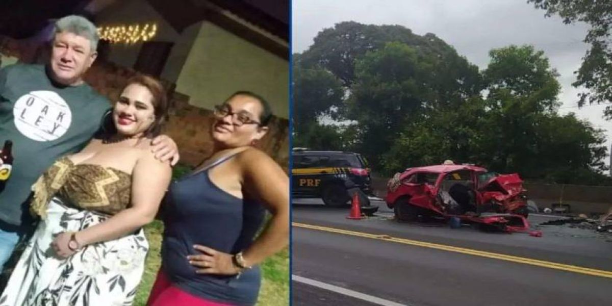 Família morre em acidente entre carro e caminhão na BR-376