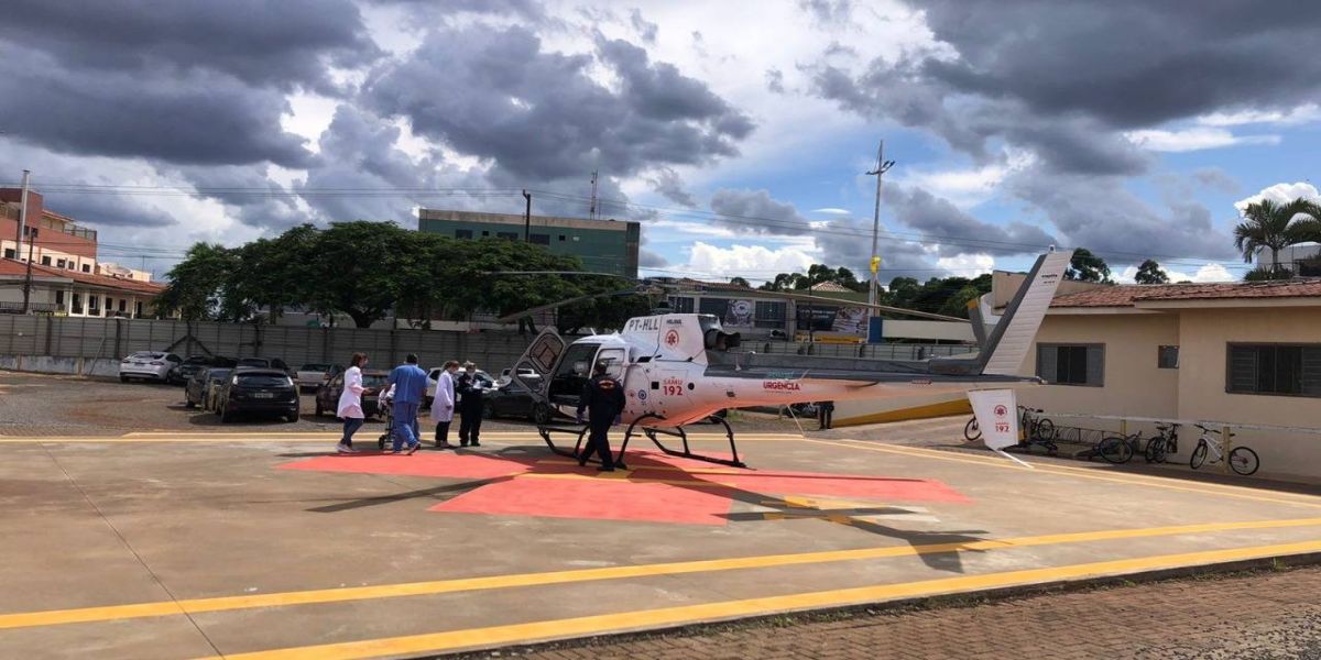 Aeromédico transfere paciente com  endocardite de Guaíra a Arapongas