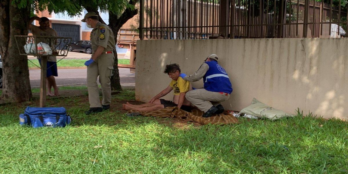 Morador de Rua alega ter sido atropelado no Bairro Pacaembu