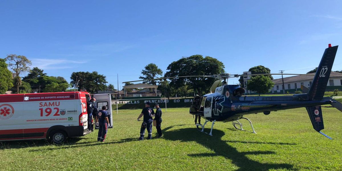 Aeromédico transporta vítima com AVC de Foz do Iguaçu a Cascavel