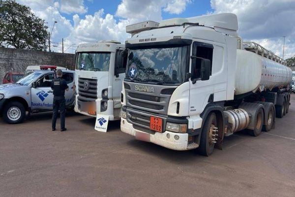 Receita Federal apreende 52 mil litros de combustível sem documentação em Lindoeste