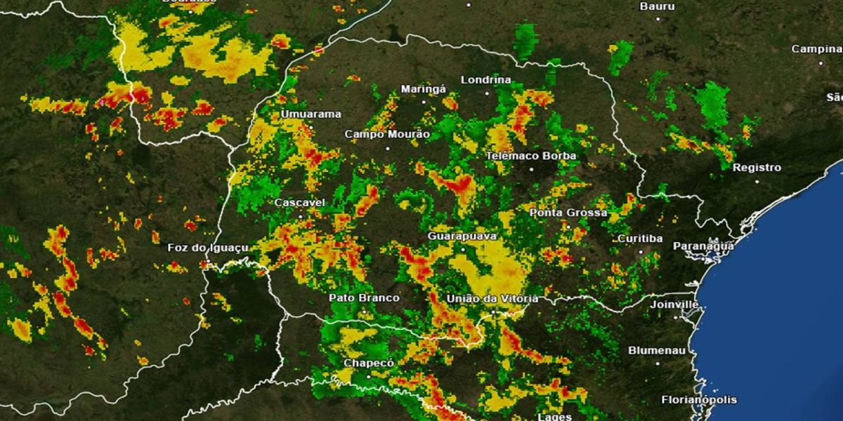 Defesa Civil emite alerta de fortes chuvas e vendaval em Cascavel