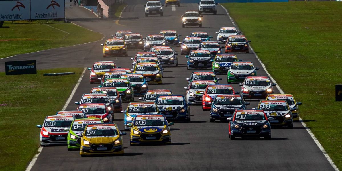 Copa Shell HB20: Luis Sena Jr, Marcus Índio e João Bortoluzzi vencem a Corrida 2 em Goiânia