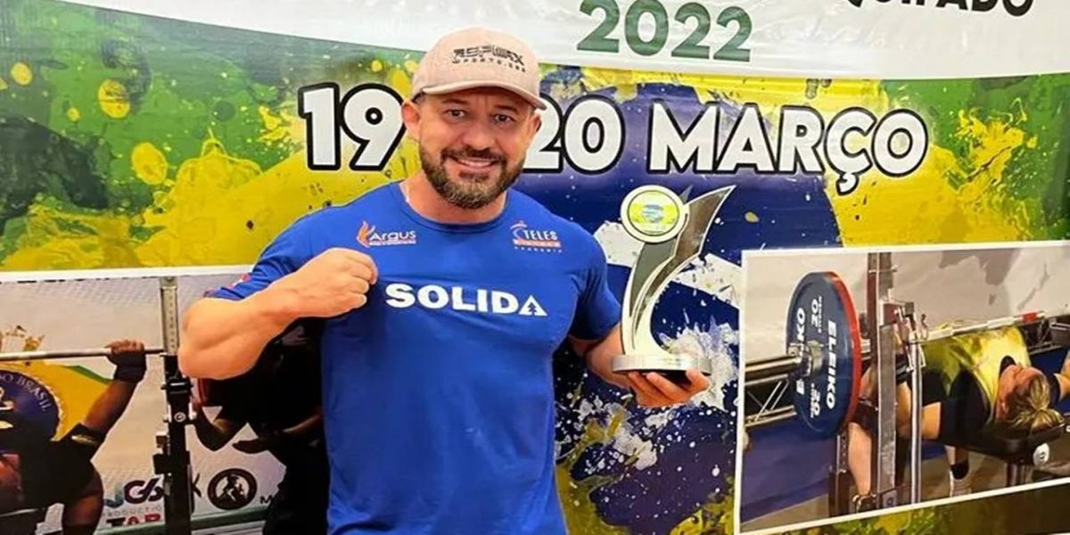 Catanduvense, Leandro Souza vence o Campeonato Brasileiro de Supino