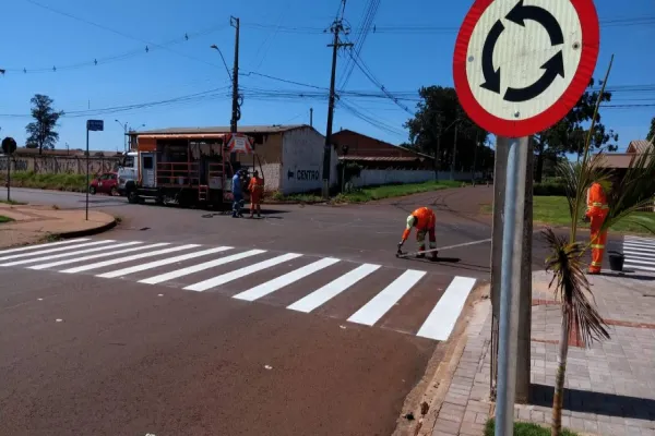 Foto relacionada a notícia: Alerta de Trânsito: Implantação de três novas rotatórias exige atenção de condutores