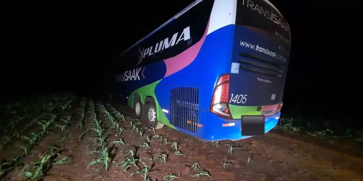 Criminosos assaltam ônibus com quase 40 passageiros que viajava de Foz do Iguaçu para São Paulo