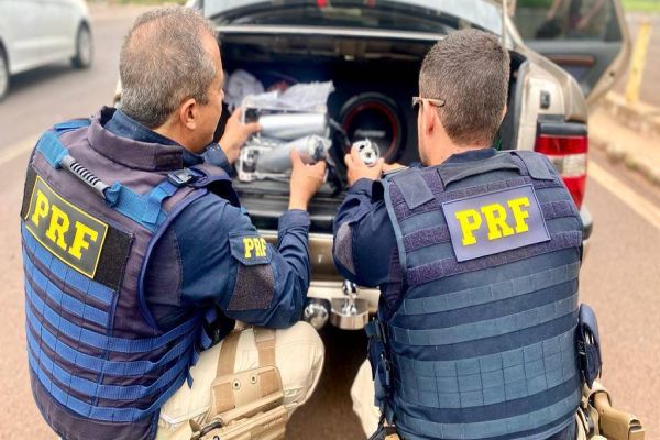 PRF encontra haxixe em equipamentos de som no Paraná