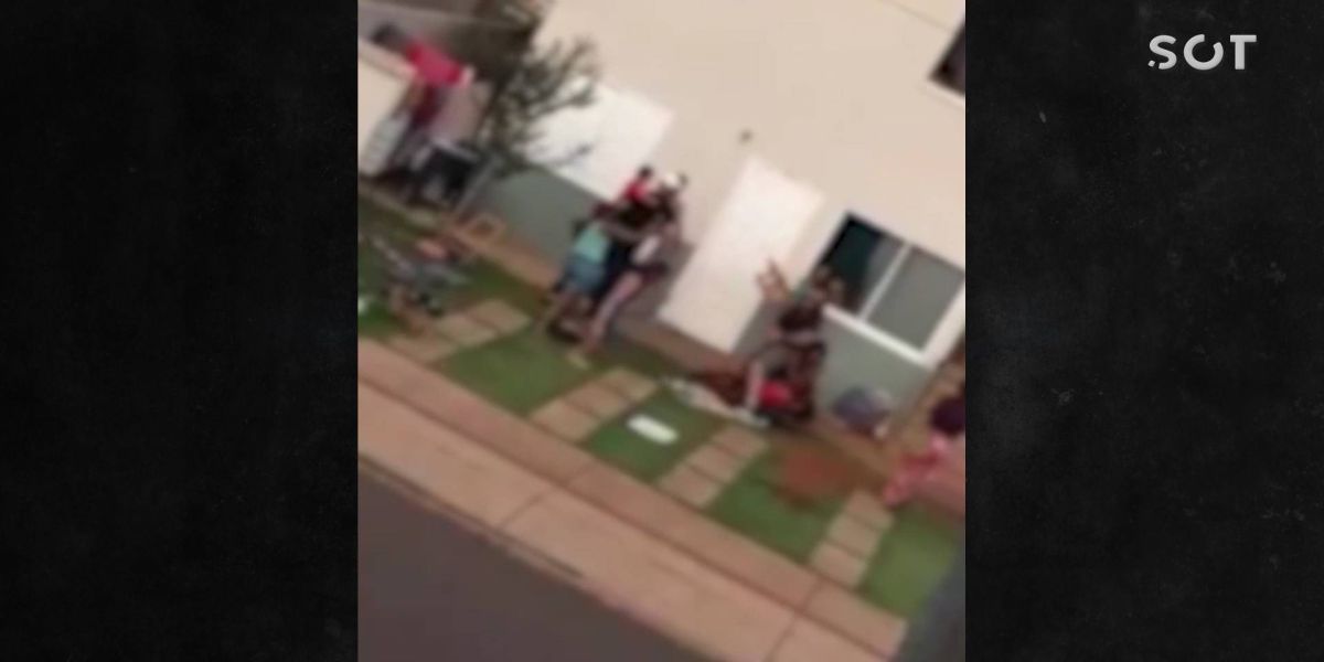 Quebra-pau generalizado é registrado em residência no Conjunto Riviera; Vídeo